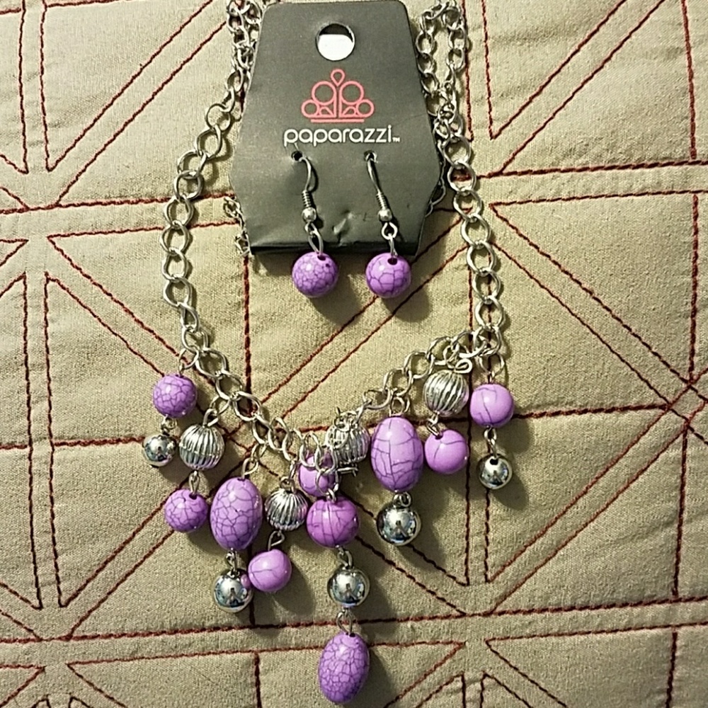 Necklace with matching earrings